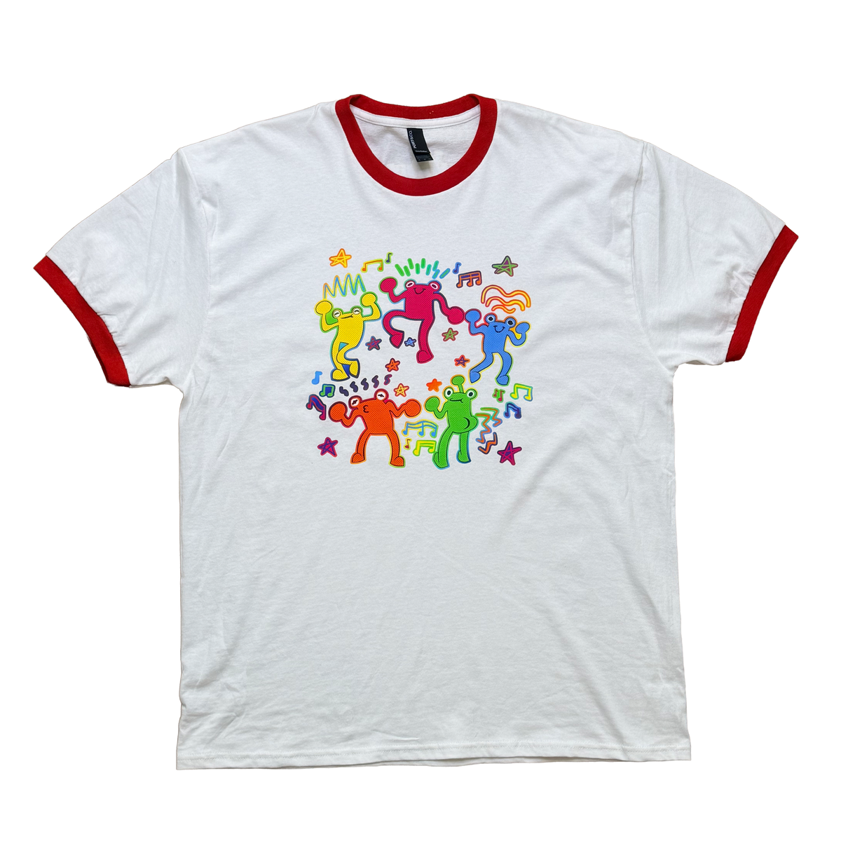 Frog Party Ringer Tee
